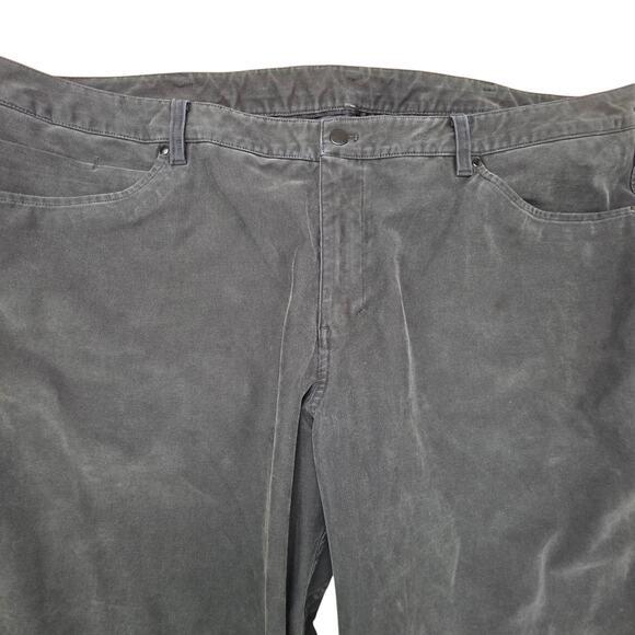 Lululemon Abc Pants Men's 46x31 Utilitech Performance Chino Faded Black Slim Fit - Picture 3 of 6